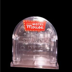 Two Clear Plastic motel mouse trap
